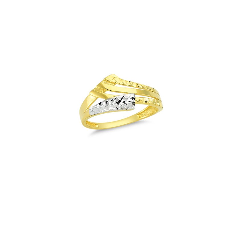 Beelo Gold 14K Altın Elmas Kesim Alyans Yüzük