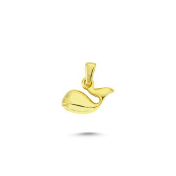 Beelo Gold 14K Altın Minik Yunus Balığı Kolye Ucu