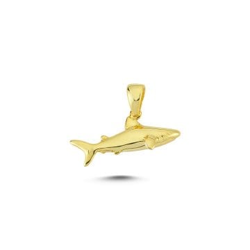 Beelo Gold 14K Altın Köpek Balığı Kolye Ucu