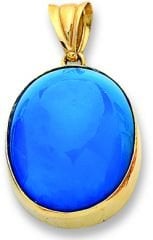 Beelo Gold 14K Altın Firuze Kolye Ucu