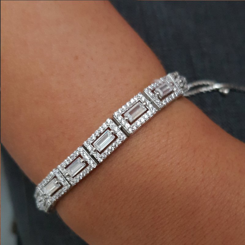 Beelo Silver 925K Baget Gümüş Bileklik