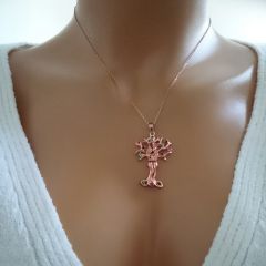 Beelo Gold 14K Altın Adem ile Haavva Kolye
