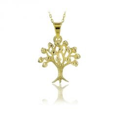 Beelo Gold 14K Altın Kalp Ağaç Kolye