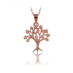 Beelo Gold 14K Altın Kalp Ağaç Kolye