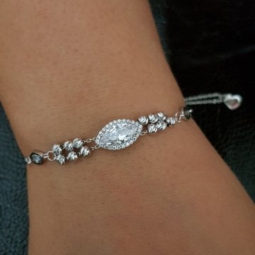 Beelo Silver 925K  Gümüş Tasarım Bileklik