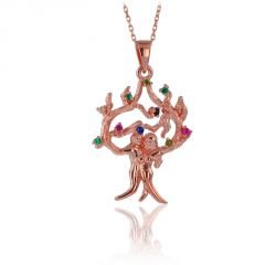 Beelo Gold 14K Altın Adem ile Havva Kolye