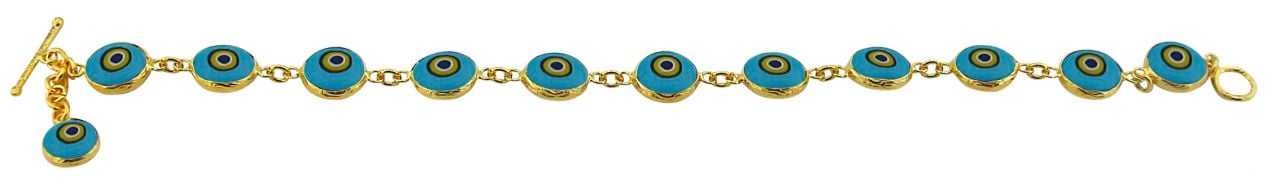 Beelo Gold 14K Altın  Seramik Nazar Bileklik