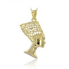 Beelo Gold 14K Altın Nefertiti Kolye