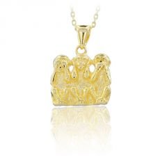 Beelo Gold 14K Altın Üç Maymun Kolye