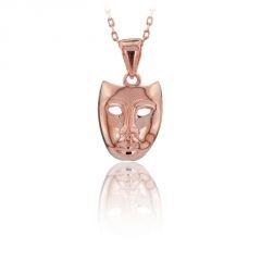Beelo Gold 14K Altın Maske Kolye