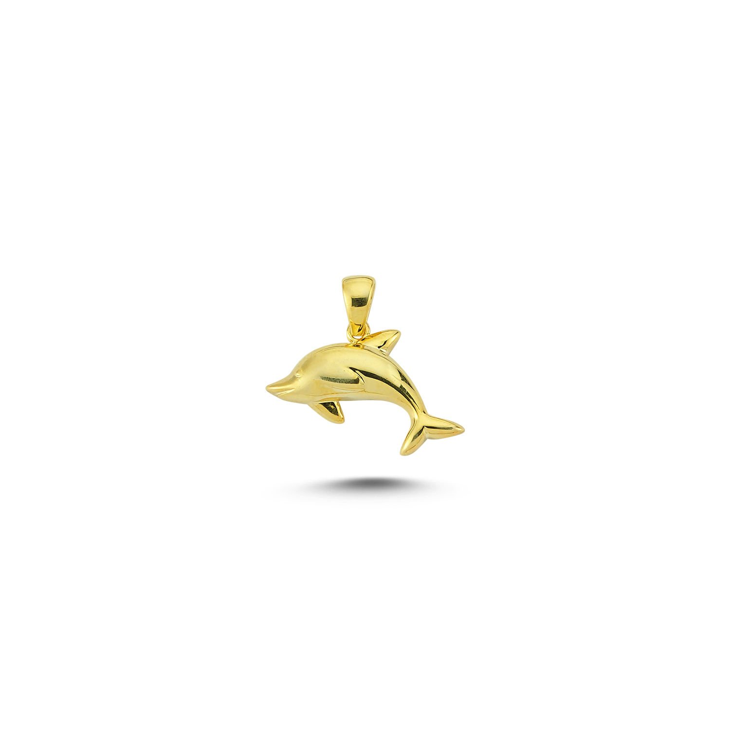 Beelo Gold 14K Altın Yunus Balığı Kolye Ucu