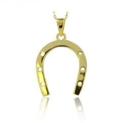 Beelo Gold 14K Altın Nal Şans Kolye
