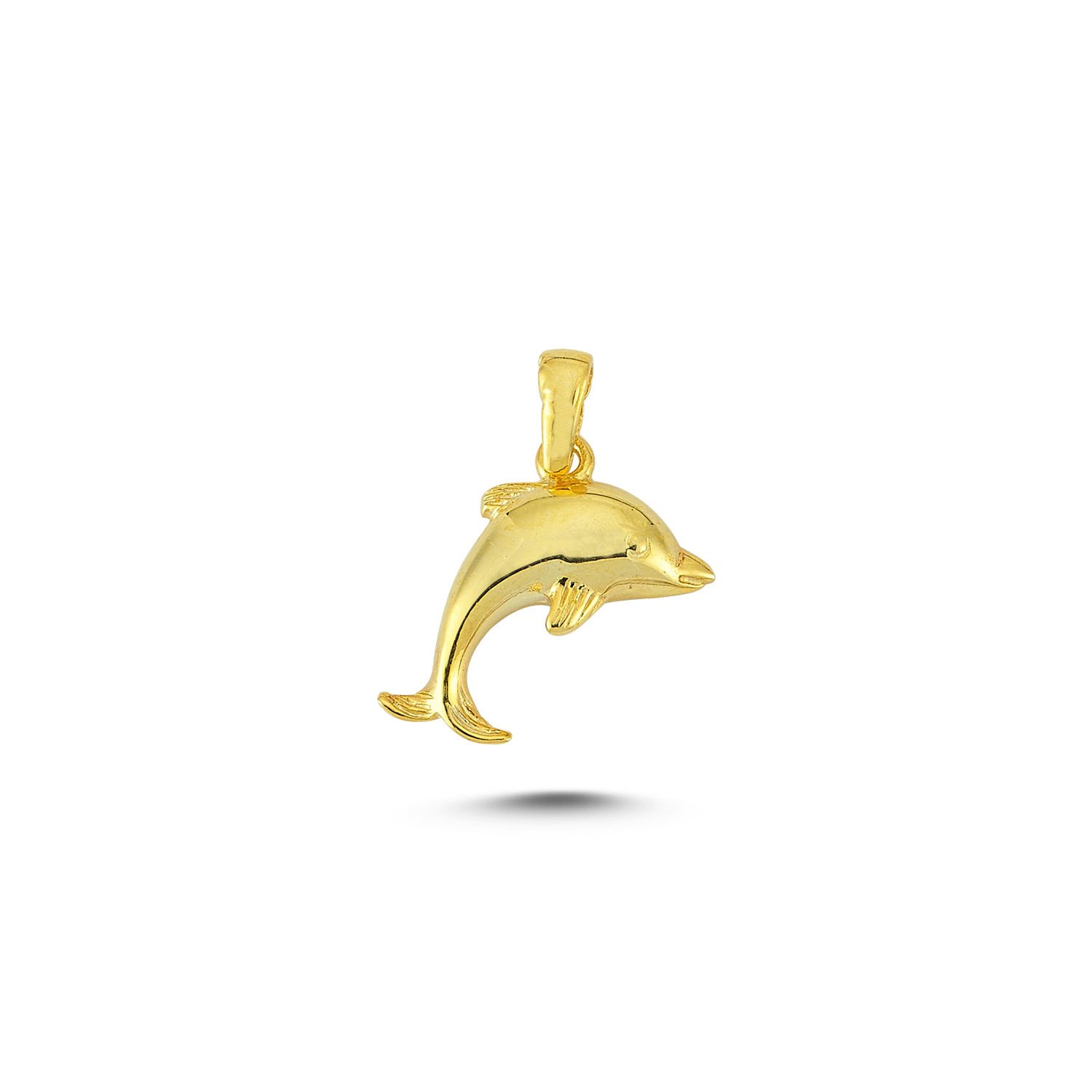 Beelo Gold 14K Altın Yunus Balığı Kolye Ucu
