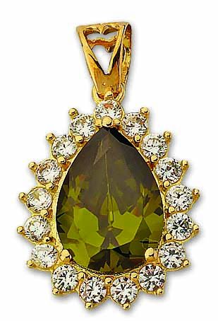 Beelo Gold 14K Altın Su Damlası Kolye Ucu