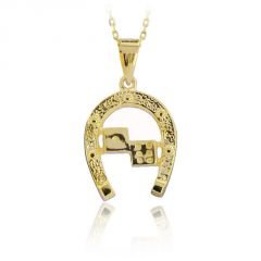 Beelo Gold 14K Altın Nal Şans Kolye