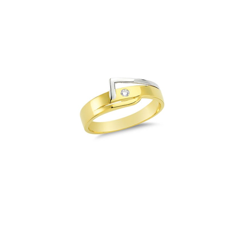 Beelo Gold 14K Altın Tasarım Yüzük
