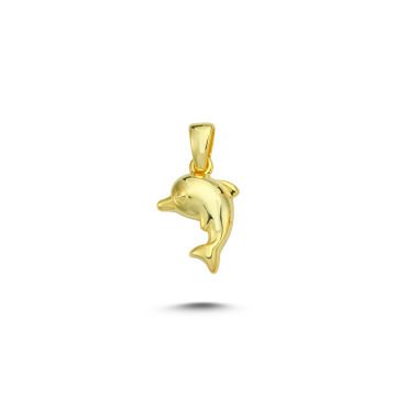 Beelo Gold 14K Altın Yunus Balığı Kolye Ucu