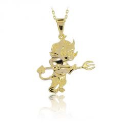 Beelo Gold 14K Altın Şeytan Kolye