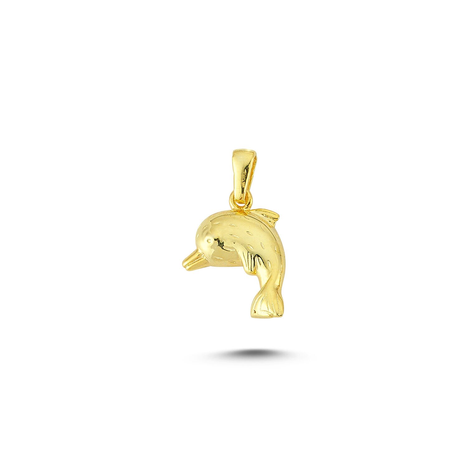 Beelo Gold 14K Altın Yunus Balığı Kolye Ucu