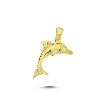 Beelo Gold 14K Altın Yunus Balığı Kolye Ucu