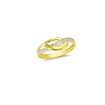 Beelo Gold 14K Altın Taşlı Tasarım Yüzük