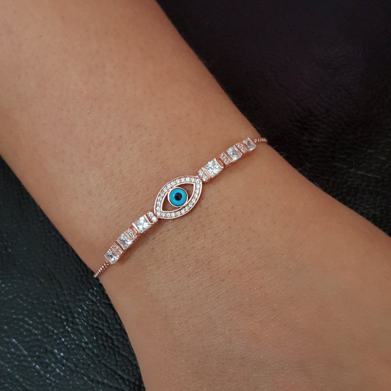 Beelo Silver 925K Gümüş Göz Bileklik