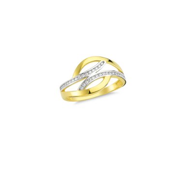 Beelo Gold 14K Altın Taşlı Tasarım Yüzük