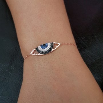 Beelo Silver 925K Gümüş Göz Bileklik