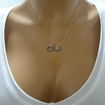 Beelo Silver 925K Gümüş Love Sonsuzluk Kolye