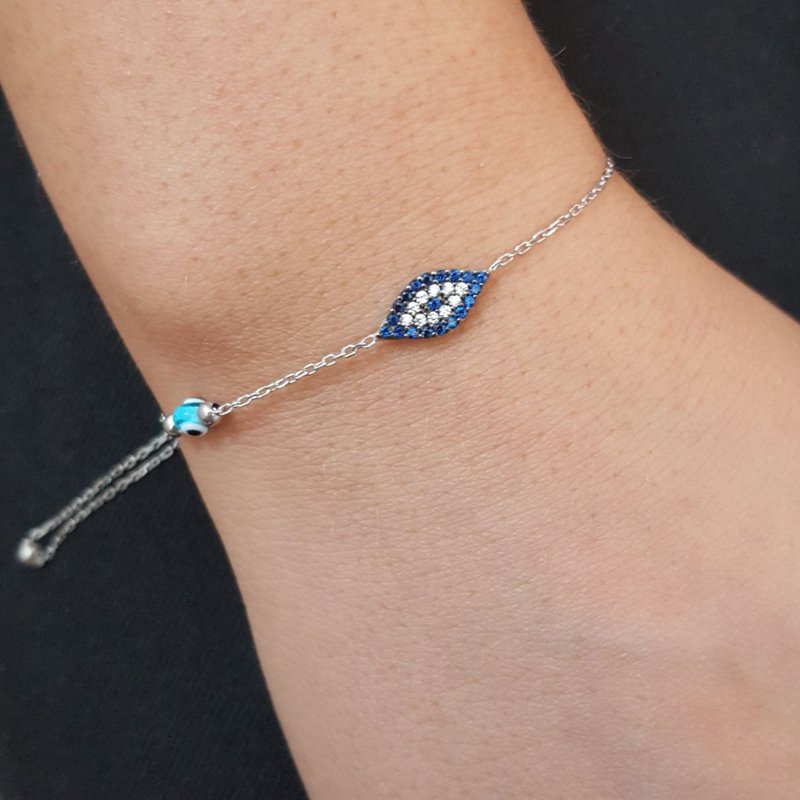 Beelo Silver 925K Gümüş Nazar Göz Bileklik