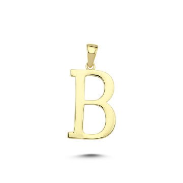 Beelo Gold 14K Altın B Harfi Kolye Ucu