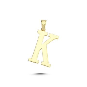 Beelo Gold 14K Altın K Harfi Kolye Ucu