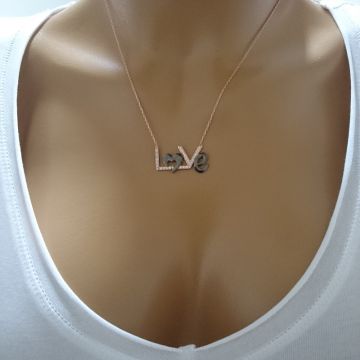 Beelo Silver 925K Gümüş Love Kalp Kolye