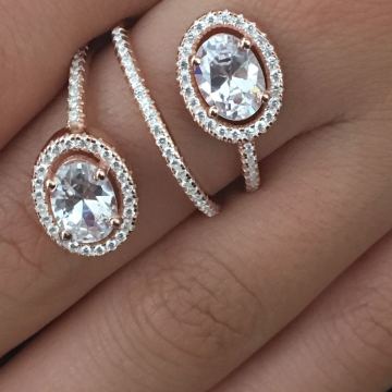 Beelo Silver 925K Gümüş Tasarım Yüzük