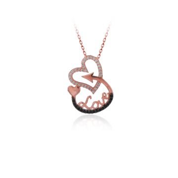 Beelo Silver 925K Gümüş Love Kalp Kolye